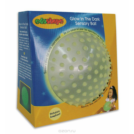 Массажный светящийся мяч Edushape "Glow In The Dark Sensory Ball"