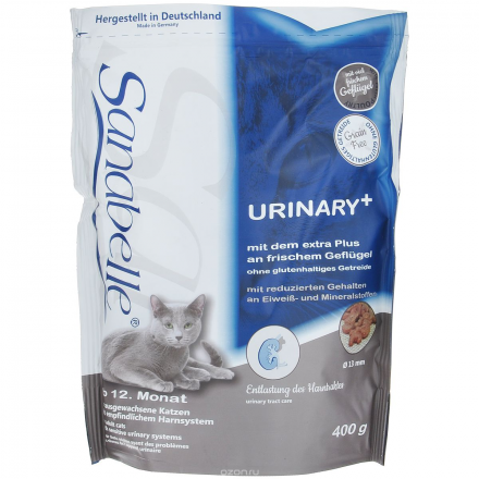 Корм сухой Sanabelle "Urinary" для кошек с чувствительной мочеполовой системой, 400 г