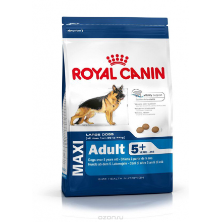 Корм сухой Royal Canin "Maxi Adult 5+", для собак старше 5 лет, 15 кг