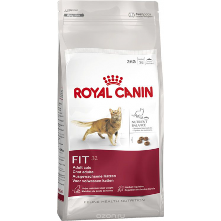 Корм сухой Royal Canin "Fit 32" для кошек, редко бывающих на улице, 15 кг