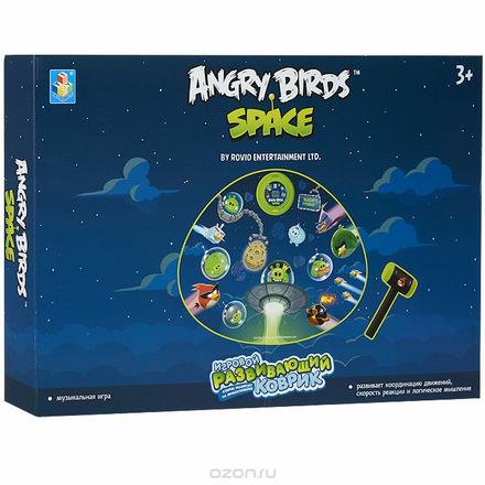 Игровой коврик "Angry Birds.Space", 83 см х 67 см