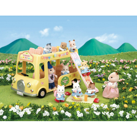 Sylvanian Families Игровой набор "Двухэтажный автобус для малышей"