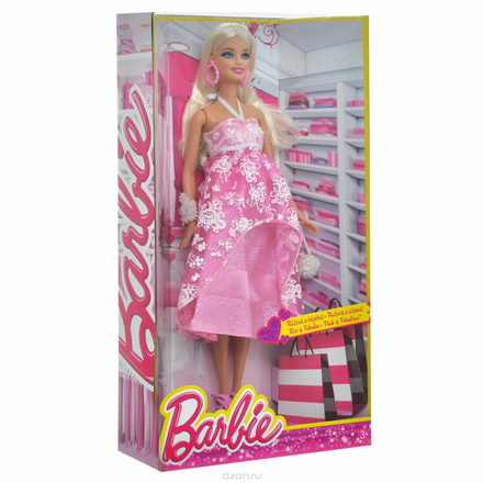 Barbie Кукла Барби в розовом вечернем платье