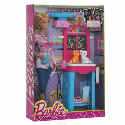 Barbie Кукла и набор Ветеринар