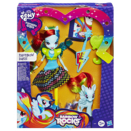 My Little Pony Equestria Girls Рейнбоу Дэш с аксессуарами. A3996_A6871