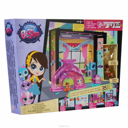 Littlest Pet Shop: Игровой мини-набор "Fun Room"