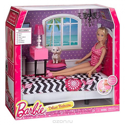 Barbie Кукла + Комплект мебели