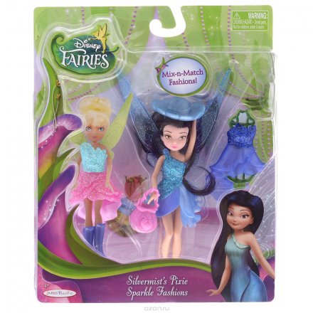 Кукла Disney Fairies "Silvermist's Pixie Sparkle Fashions", с аксессуарами