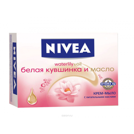 Nivea Крем-мыло для тела Белая кувшинка и масло 100гр