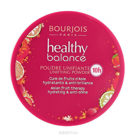 Пудра Bourjois "Healthy Balance", выравнивающая, тон №56, 9 г