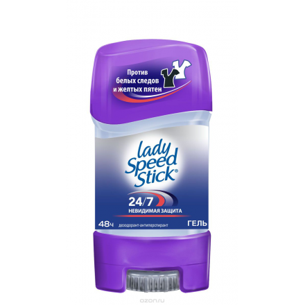 Дезодорант-гель Lady Speed Stick "Невидимая защита", 65 г