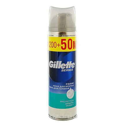 Пена для бритья "Gillette Series", защита, 250 мл