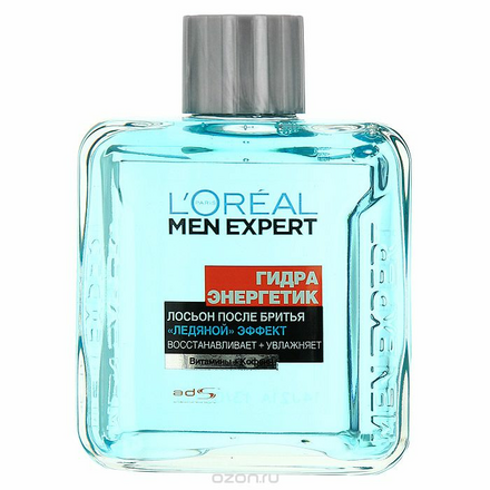 L'Oreal Paris Лосьон после бритья "Men Expert, Гидра Энергетик, Ледяной эффект", 100 мл