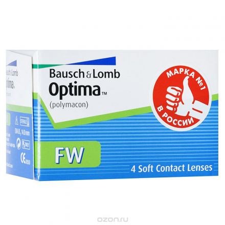 Bausch + Lomb контактные линзы Optima FW (4шт / 8.7 / -3.25)