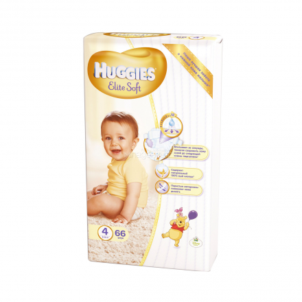 Подгузники Huggies &quot;Elite Soft&quot; Mega Pack 8-14 кг. (66 шт.) Размер 4