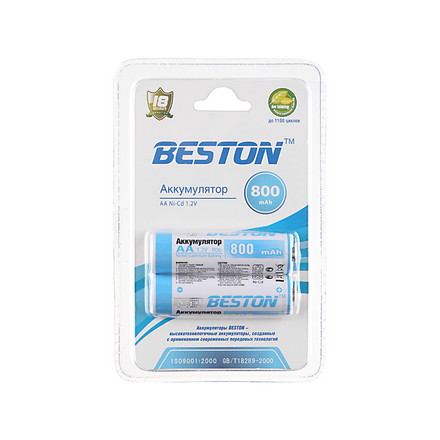 Аккумулятор AA - BESTON 800 mAh NiCd (2 штуки)