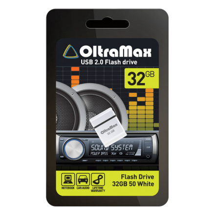 USB Flash Drive 32Gb - OltraMax 50 White OM032GB-mini-50-W