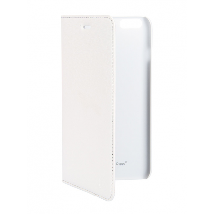 Аксессуар Чехол Deppa Wallet Cover PU для iPhone 6 Plus White + защитная пленка 84073