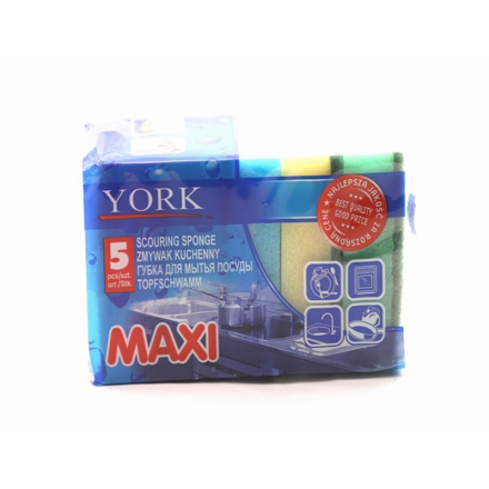 York, Maxi 5, губки д/посуды (932327)