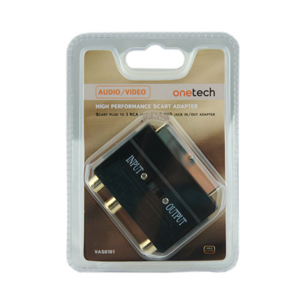 Переходник Onetech VAS0101 SCART - 3xRCA & S-Video