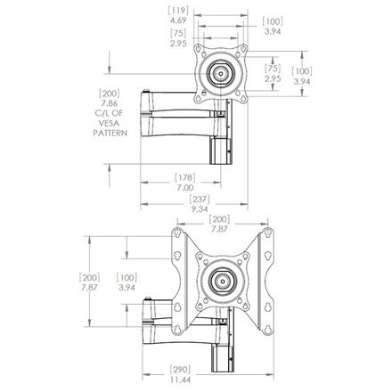 Кронштейн для телевизора IC Mounts iC-SP-DA2 Titan