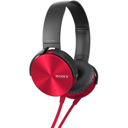 Наушники Sony MDR-XB450AP (красный)