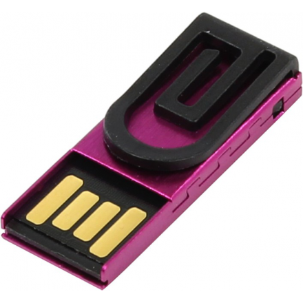 USB Flash Drive 8Gb - Iconik Зажим for Your Logo Pink MTPL-CLAMPR-8GB