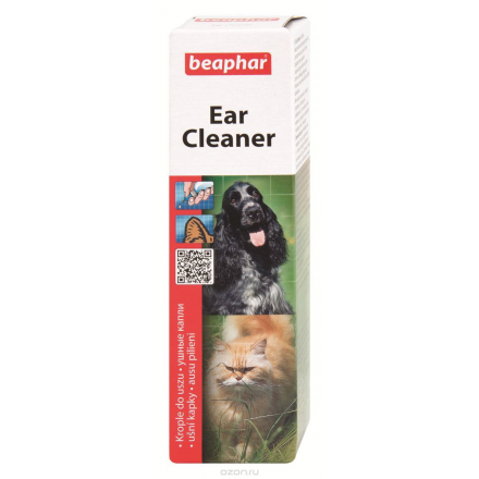 Лосьон ушной Beaphar "Ear Cleaner", для кошек и собак, 50 мл