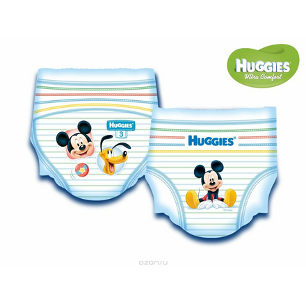 Huggies Ultra Comfort Подгузники для мальчиков 3, 5-9 кг, 94 шт