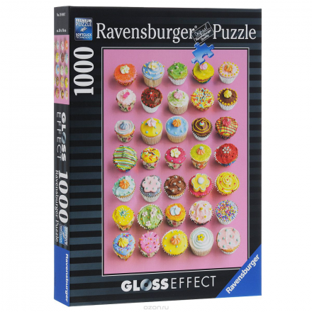 Ravensburger Цветные кексы. Пазл с глянцевым эффектом, 1000 элементов