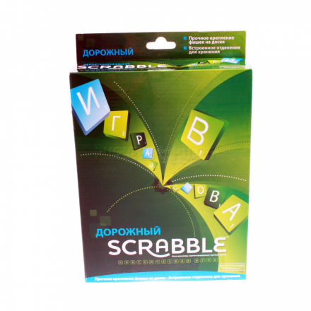 Игра Скрэббл Scrabble дорожный (Mattel Y9755)