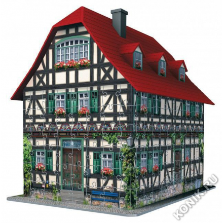 3D Пазл Средневековый дом, 216 деталей (Ravensburger 12572)