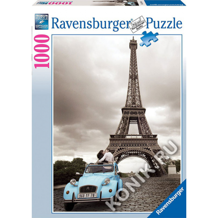 Пазл Романтика в Париже, 1000 деталей (Ravensburger 19243)