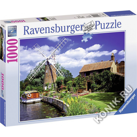 Пазл Ветряная мельница, 1000 деталей (Ravensburger 15786)