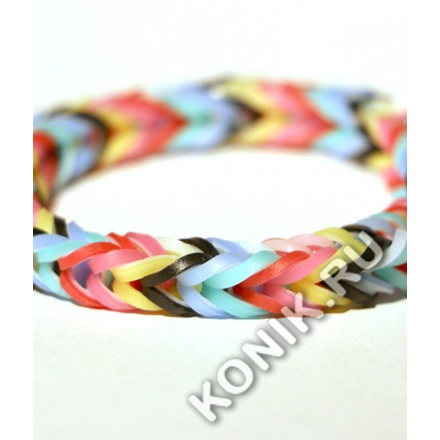 Резиночки для плетения браслетов Rainbow Loom Карнавал микс (RAINBOW LOOM B0166)