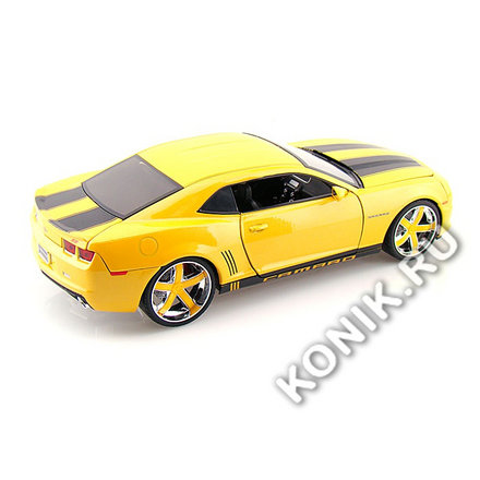 Модель машины в масштабе 1:24 2010 Chevy Camaro- Wheel Ribon 5, желтая (JADA 96762Y)