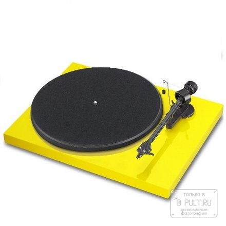 Проигрыватели виниловых дисков Pro-Ject Debut Carbon Phono USB (DC) yellow (Ortofon OM10)