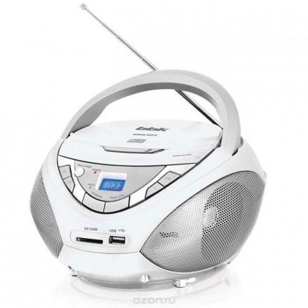 BBK BX108U, White Grey CD/MP3 магнитола