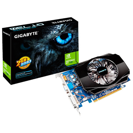 Видеокарта GigaByte 2048Mb GF GT 730 GV-N730-2GI DVI, HDMI, VGA, HDCP GeForce GT 730