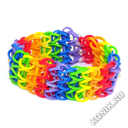 Резиночки для плетения браслетов Rainbow Loom, желтые (RAINBOW LOOM B0006)