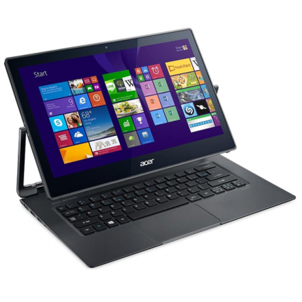 Ноутбук Acer Aspire R7-371T-52XE Dark Grey NX.MQQER.008 Intel Core i5-5200U 2.2 GHz/4096Mb/256Gb SSD/No ODD/Intel HD Graphics/Wi-Fi/Bluetooth/Cam/13.3/2560x1440/Touchscreen/Windows 8.1 64-bit 986870