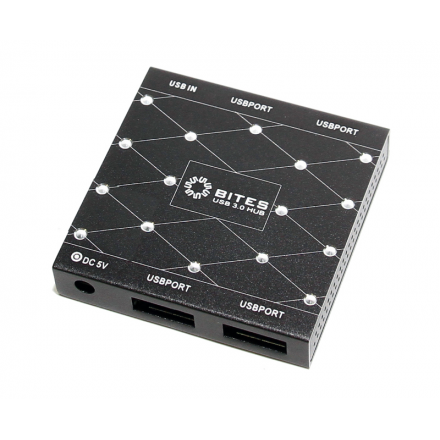 Хаб USB 5bites HB34-302PBK USB 4 ports Black