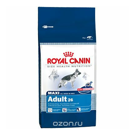 Корм сухой Royal Canin "Maxi Adult", для собак крупных размеров в возрасте до 5 лет, 15 кг