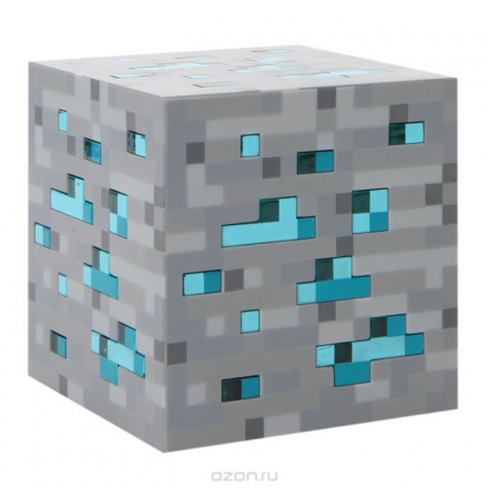 Лампа настольная Minecraft Diamond Ore (серая)