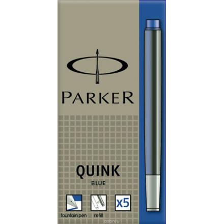 Картридж с чернилами QUINK для перьевой ручки. PARKER-S0116210