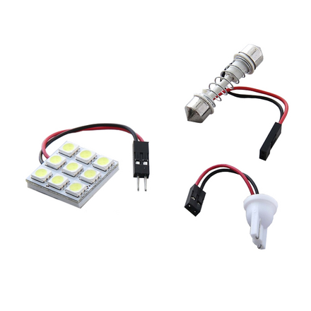 Светодиодная лампа Luazon C5W(SV8) T10 9 SMD-5050 118341