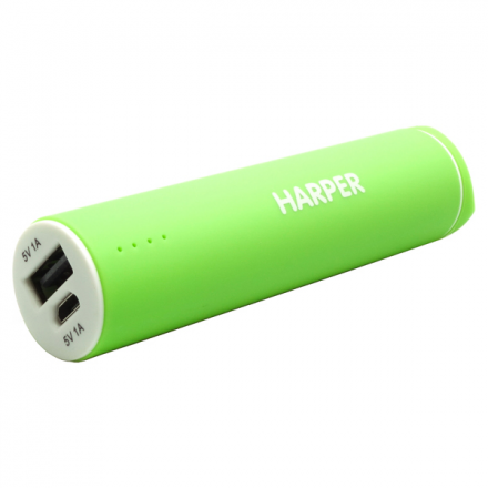 Внешний аккумулятор Harper PB-2602 Green 2200 mAh