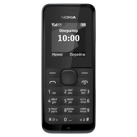 Мобильный телефон Nokia 105 SS Black