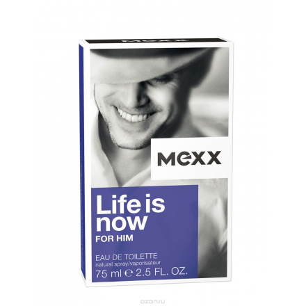 Mexx Life Is Now Man Туалетная вода, 75 мл