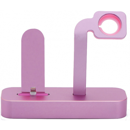 Аксессуар Док-станция COTEetCI Base Dock для iPhone / Apple Watch Pink